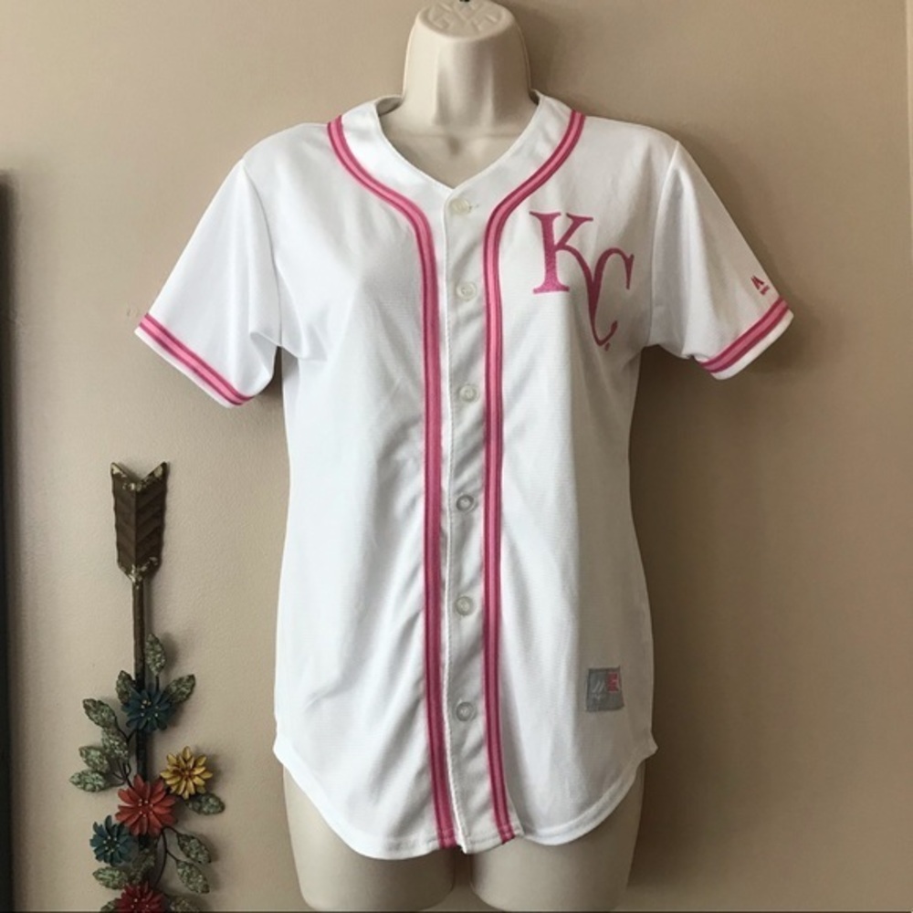 Girl’s Kansas City Royals Jersey Sz Large (14) EUC